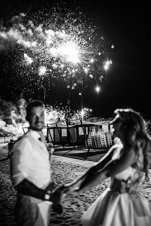 wedding fireworks in Sicily