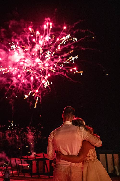 wedding fireworks in Sicily