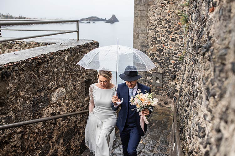 Civil Ceremony at Norman Castle in Aci Castello