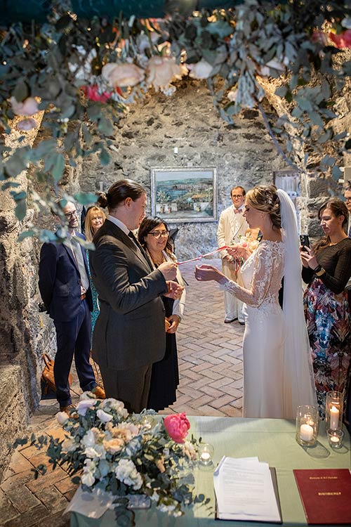 Civil Ceremony at Norman Castle in Aci Castello